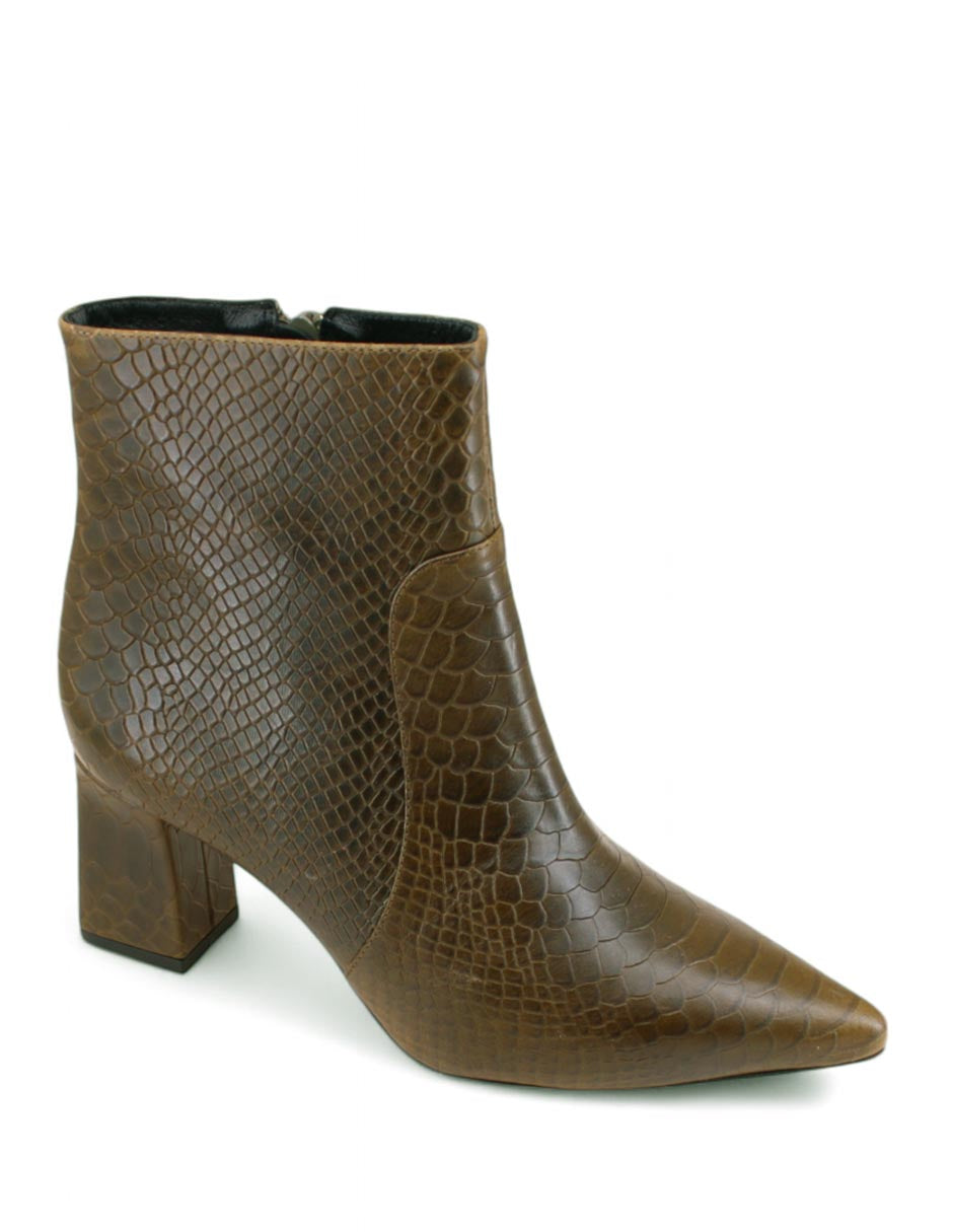 PAOLA - botín de piel animal print